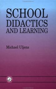 Cover of School didactics and learning by Michael Uljens