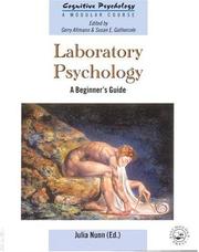Front cover of Laboratory Psychology by Julia Nunn