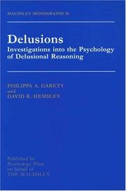 Cover of Delusions by Philippa A. Garety
