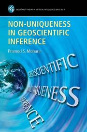Cover of Nonuniqueness in geoscientific inference by P. S. Moharir