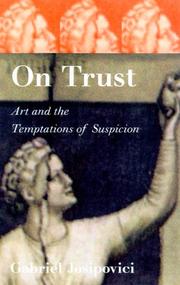 Cover of On Trust by Gabriel Josipovici