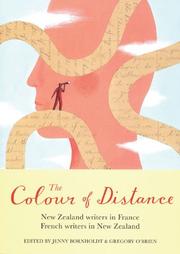 Front cover of The colour of distance by O'Brien, Gregory