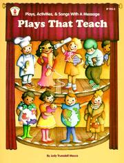 Front cover of Plays that teach by Judy Truesdell Mecca