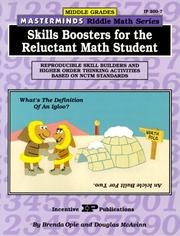 Front cover of Skills boosters for the reluctant math student by Brenda Opie