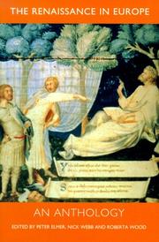 Front cover of The Renaissance in Europe by Peter Elmer