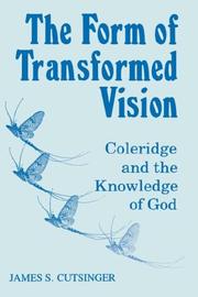 Front cover of The form of transformed vision by James S. Cutsinger