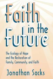 Cover of Faith in the future by Jonathan Sacks