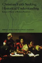 Front cover of Christian faith seeking historical understanding by Jack Forstman