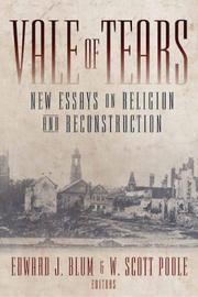 Front cover of Vale of tears by Edward J. Blum