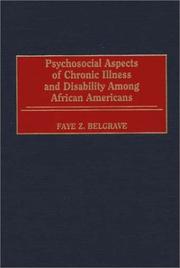 Cover of Psychosocial aspects of chronic illness and disability among African Americans by Faye Z. Belgrave