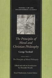 Front cover of The Principles Of Moral And Christian Philosophy by Alexander Broadie