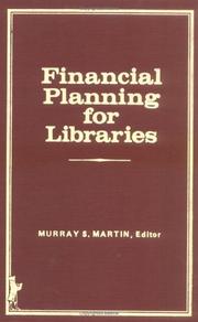 Cover of Financial planning for libraries by Murray S. Martin