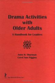 Front cover of Drama activities with older adults by Anne H. Thurman
