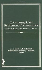 Cover of Continuing care retirement communities by Ian A. Morrison