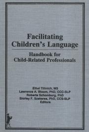 Cover of Facilitating children's language by Ethel Tittnich