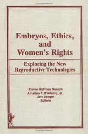 Front cover of Embryos, ethics, and women's rights by Elaine Hoffman Baruch