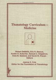 Front cover of Thanatology curriculum-medicine by Robert Debellis