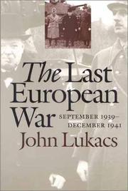 Front cover of The Last European War by John Lukacs