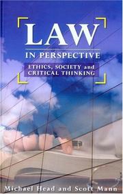 Cover of Law in perspective by Michael Head