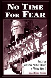 Front cover of No time for fear by Diane Burke Fessler