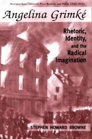 Cover of Angelina Grimké by Stephen H. Browne