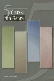 Front cover of 5 years of 4th genre by Martha A. Bates