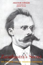 Cover of Zarathustra's Secret by Joachim Köhler