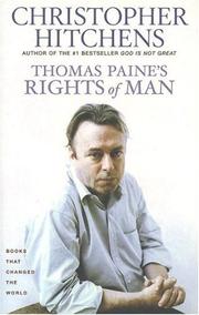 Front cover of Thomas Paine's Rights of man by Christopher Hitchens
