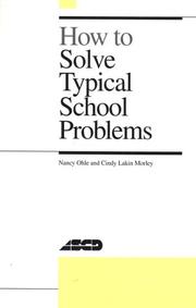Cover of How to solve typical school problems by Nancy Ohle