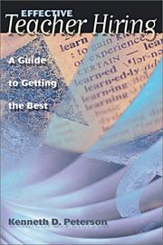 Front cover of Effective Teacher Hiring by Kenneth D. Peterson