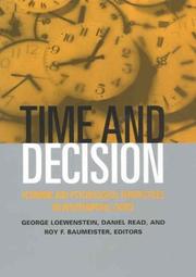 Cover of Time and decision by George Loewenstein