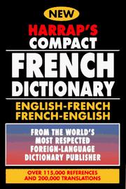 Front cover of Harrap's Compact French Dictionary: French-English by Unknown