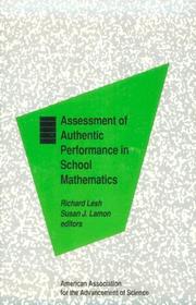Front cover of Assessment of authentic performance in school mathematics by Richard A. Lesh