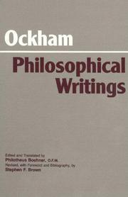 Cover of Philosophical writings by William of Ockham