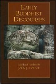 Cover of Early Buddhist discourses by Unknown