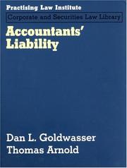 Cover of Accountants' liability by Dan L. Goldwasser