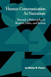 Front cover of Human Communication As Narration by Walter R. Fisher