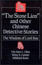 Front cover of "The Stone lion" and other Chinese detective stories by Yin-lien C. Chin