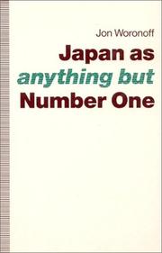 Cover of Japan as -anything but- number one by Jon Woronoff