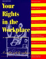 Front cover of Your rights in the workplace by Barbara Kate Repa