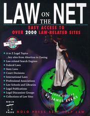 Cover of Law on the Net by Evans, James