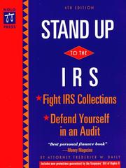 Front cover of Stand up to the IRS by Frederick W. Daily