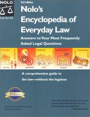 Cover of Nolo's encyclopedia of everyday law by Shae Irving