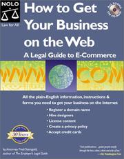 Front cover of How to Get Your Business on the Web by Fred Steingold