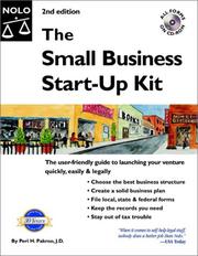 Front cover of The small business start-up kit by Peri H. Pakroo