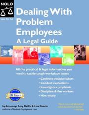 Cover of Dealing with problem employees by Amy DelPo