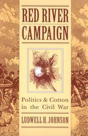 Cover of Red River campaign by Ludwell H. Johnson