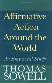 Cover of Affirmative Action Around the World by Thomas Sowell