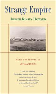 Cover of Strange empire by Joseph Kinsey Howard