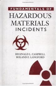 Front cover of Fundamentals of hazardous materials incidents by Reginald L. Campbell
